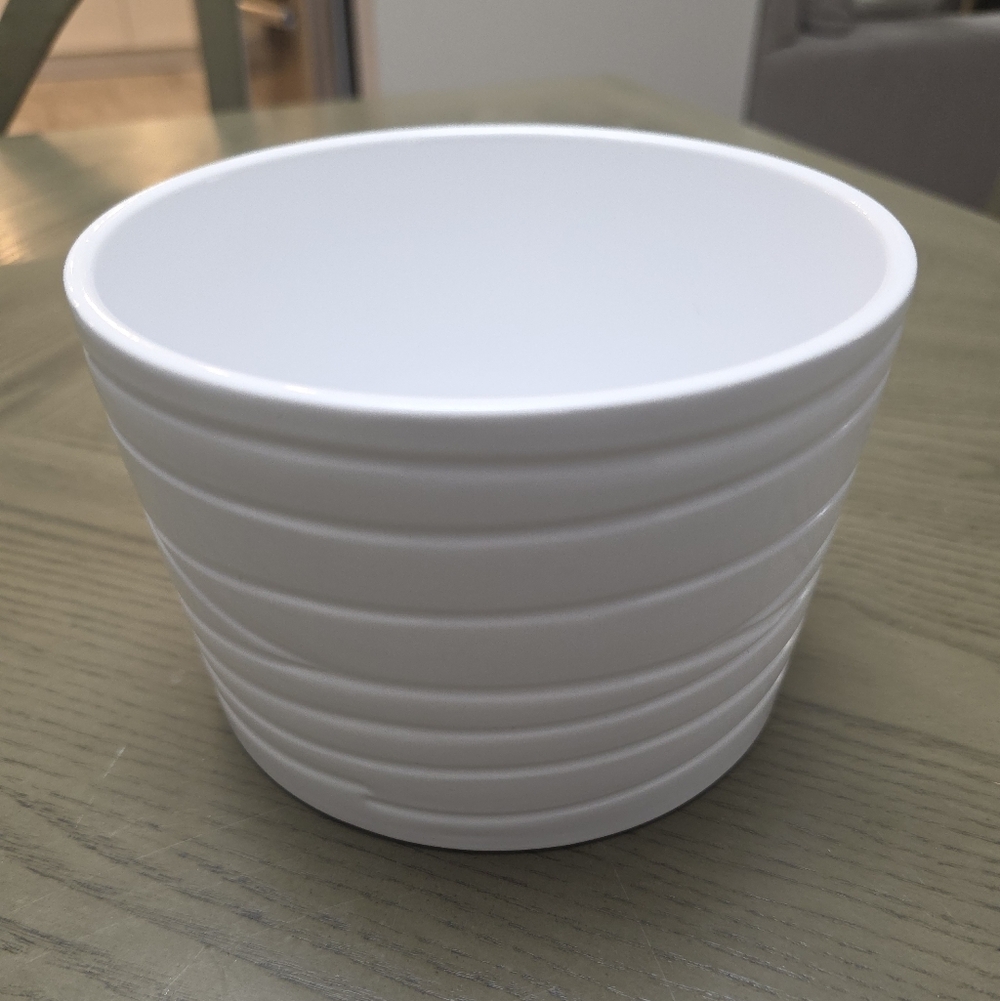 White Textured Bowl